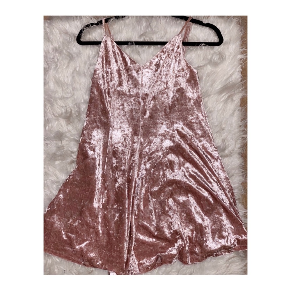 Forever 21 crushed velvet cami dress
